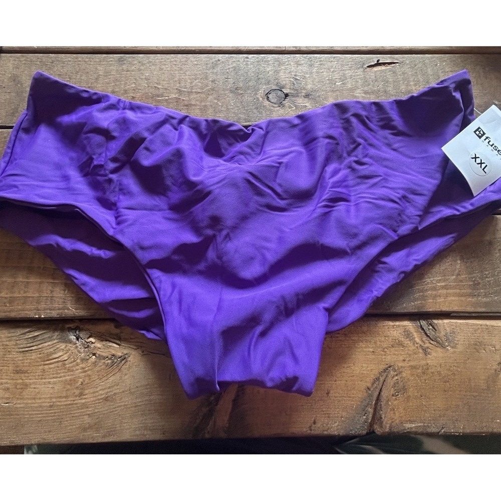 Fused Hawaii Kona Bikini Bottom Swimwear XXL NWT "Fruit Loop" Purple